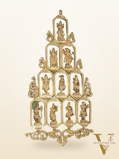 Brass Dashavatar Wall hanging