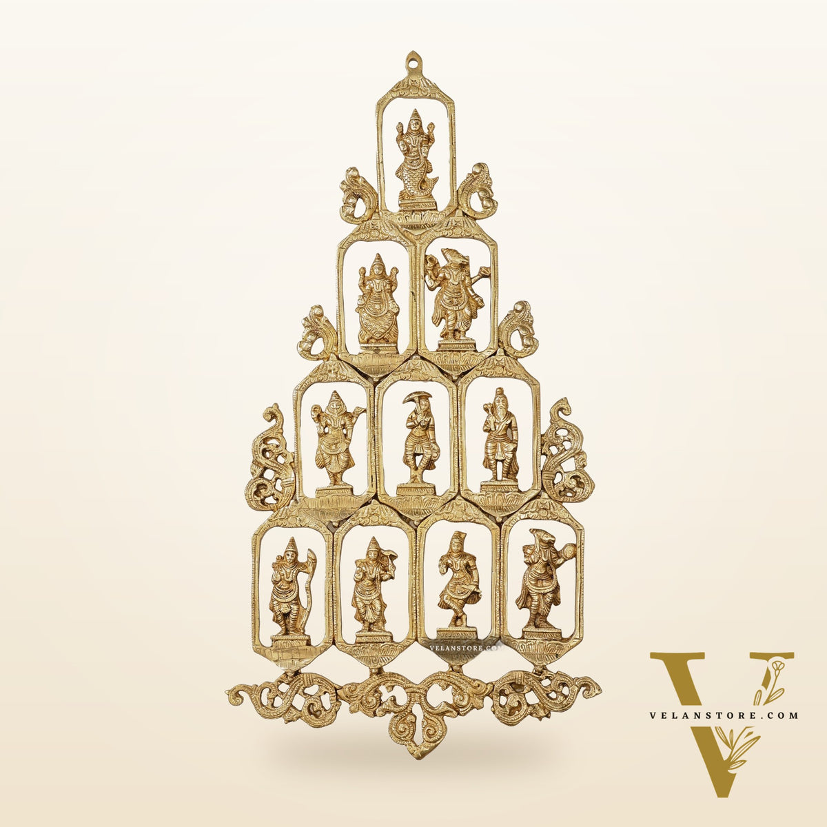 Brass Dashavatar Wall hanging