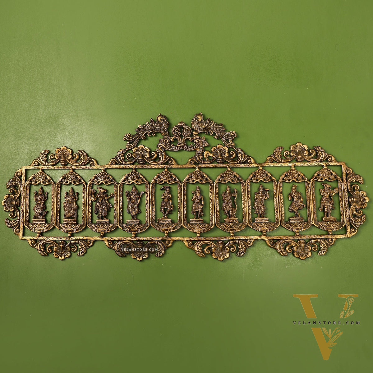Brass Dashavatar Wall hanging