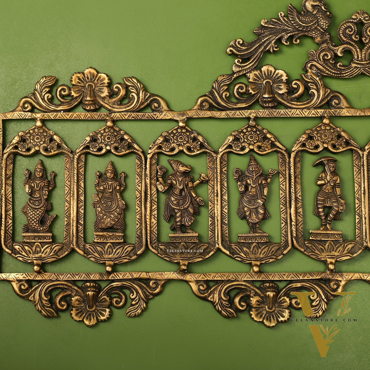 Brass Dashavatar Wall hanging
