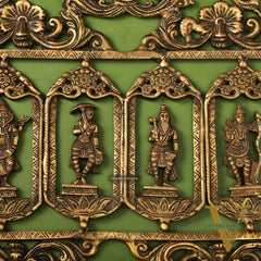 Brass Dashavatar Wall hanging