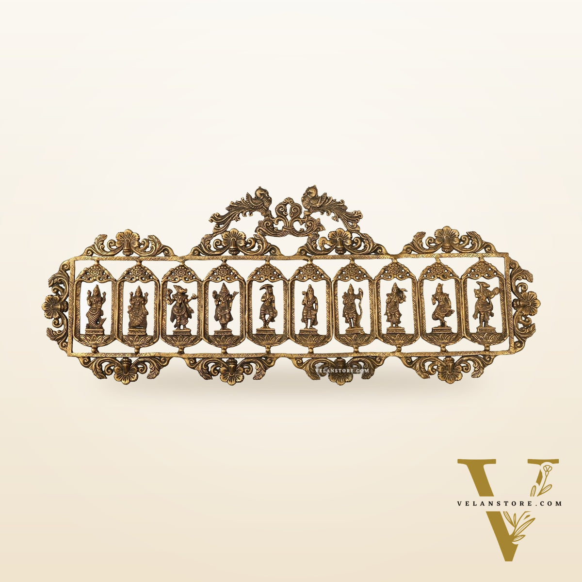 Brass Dashavatar Wall hanging