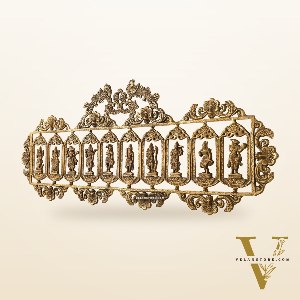Brass Dashavatar Wall hanging