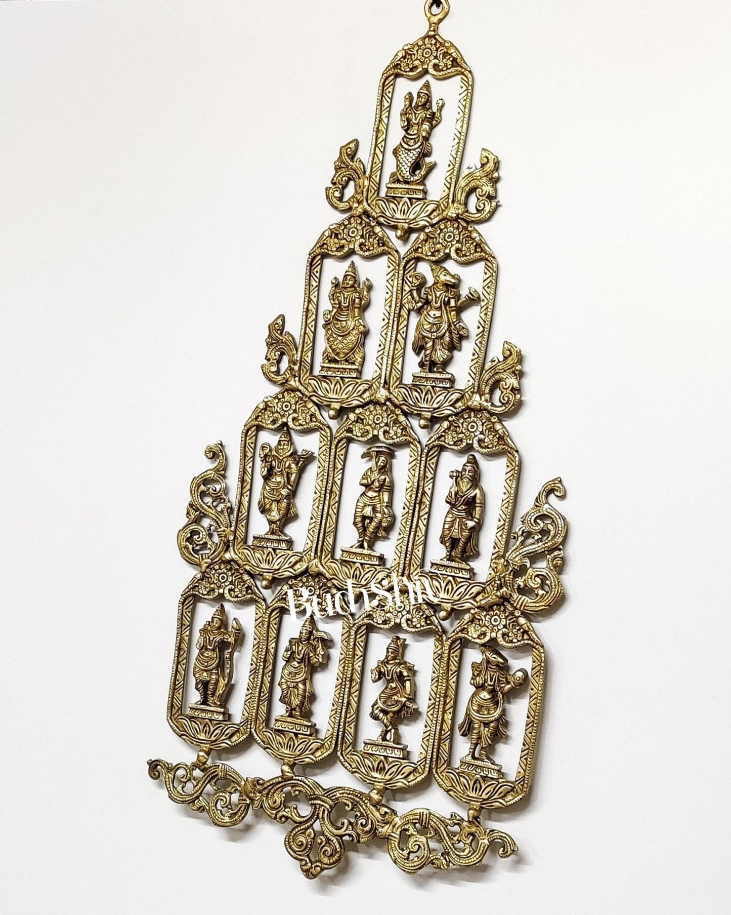 Brass Dashavatar Wall hanging