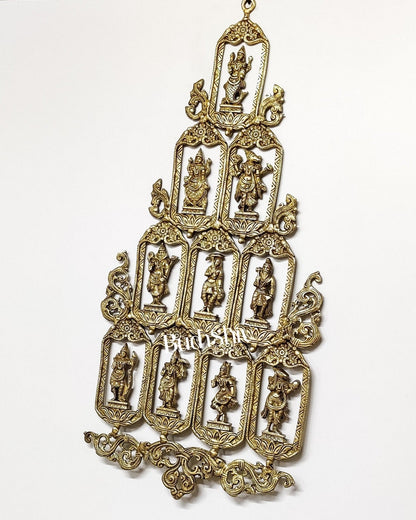 Brass Dashavatar Wall hanging