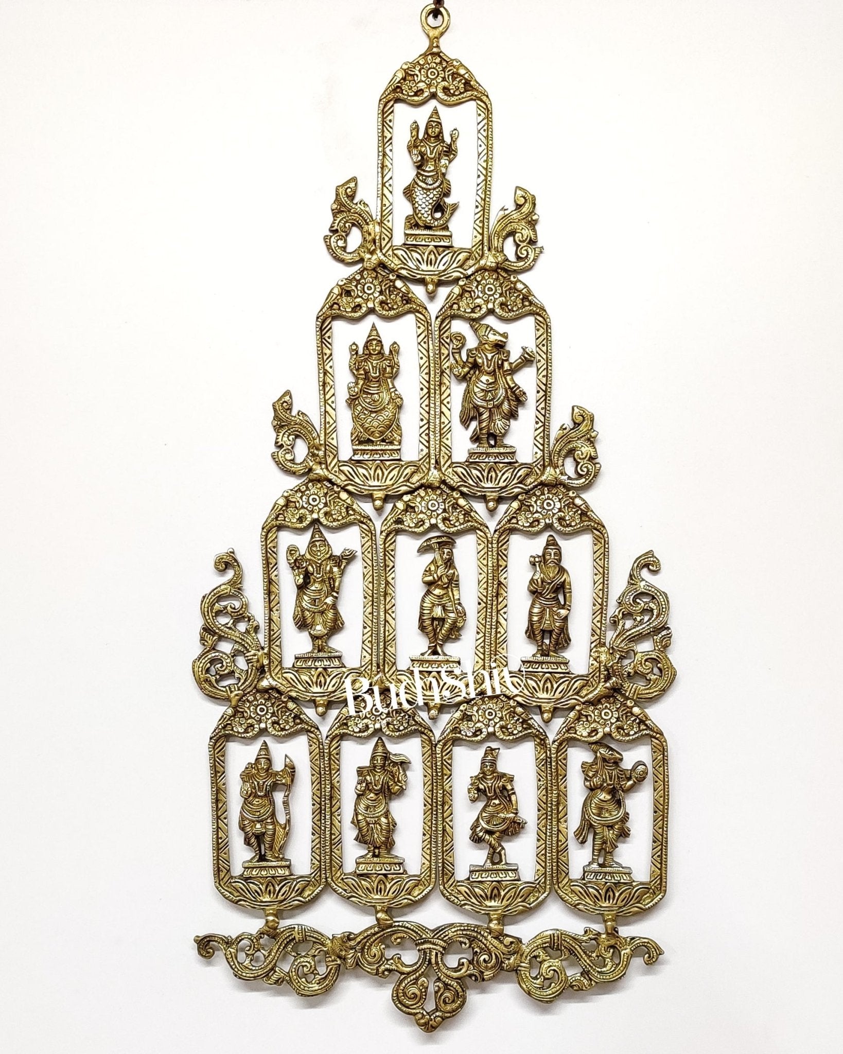 Brass Dashavatar Wall hanging