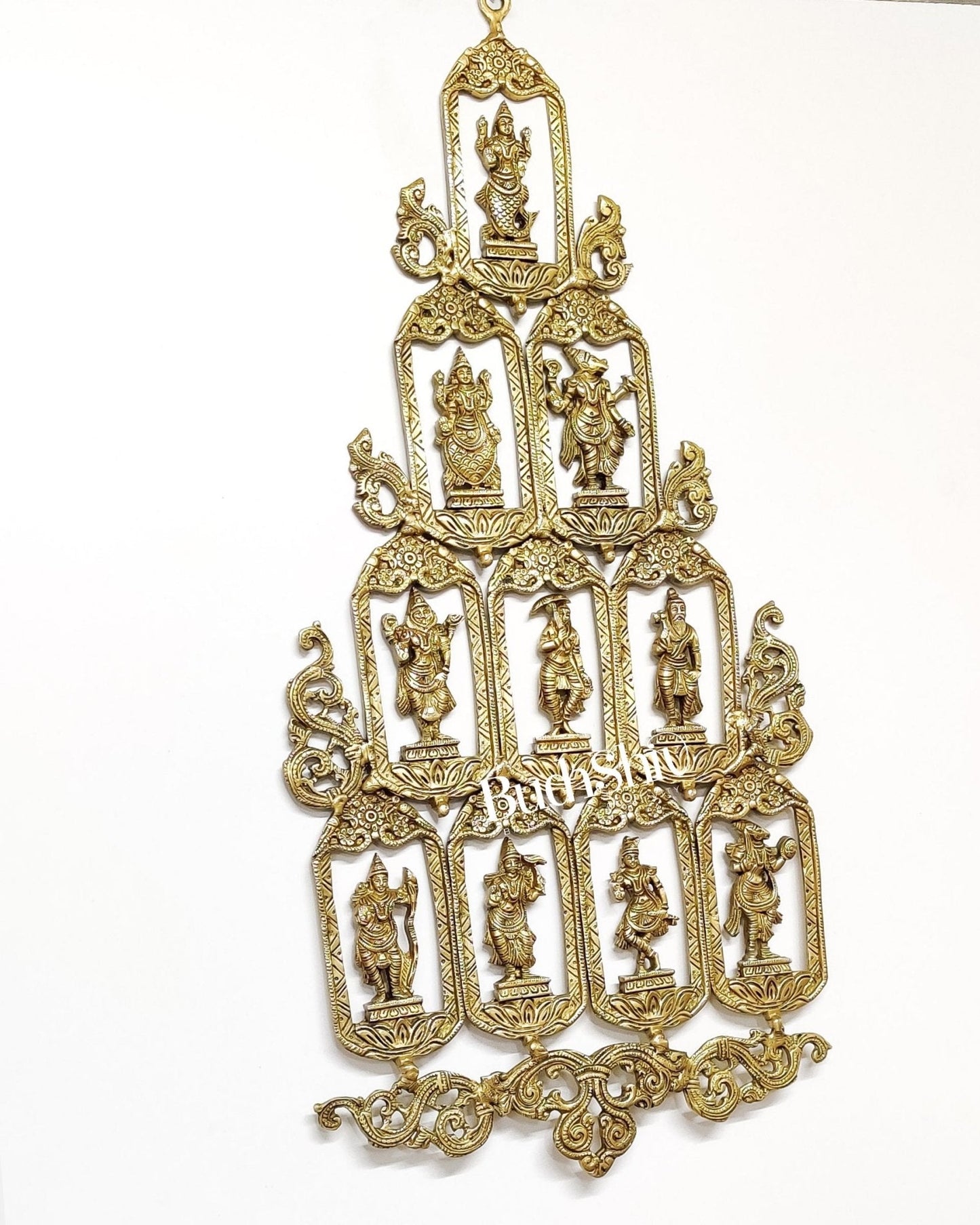 Brass Dashavatar Wall hanging