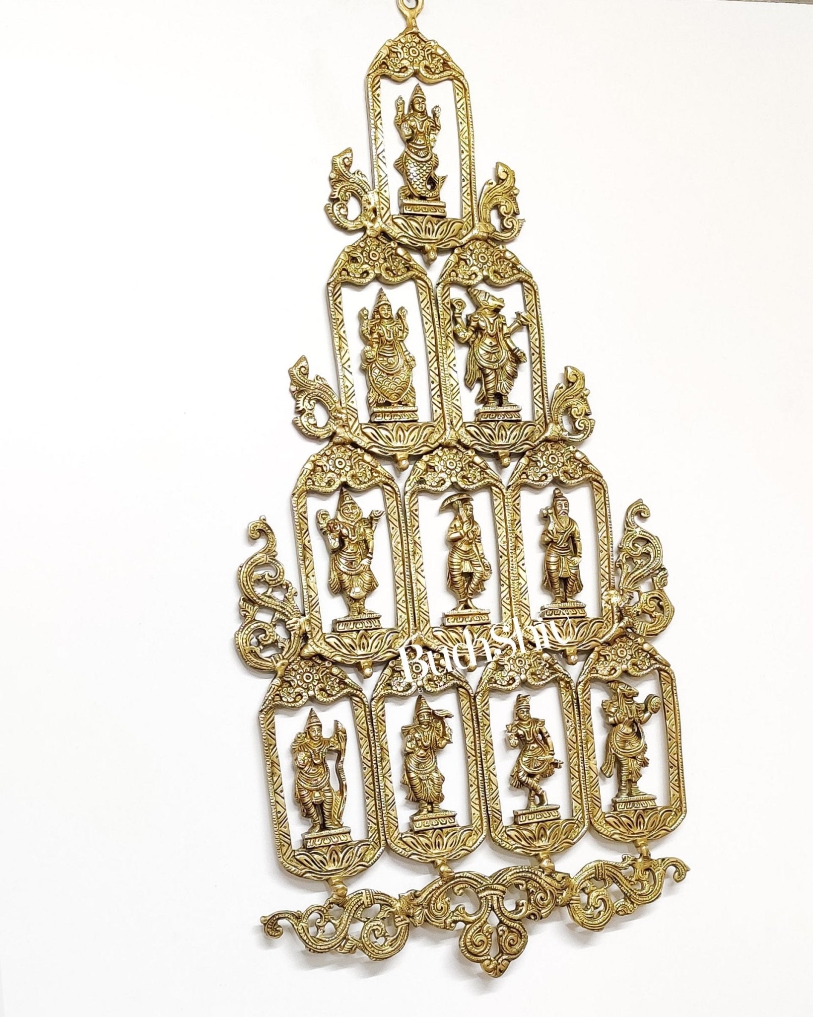 Brass Dashavatar Wall hanging