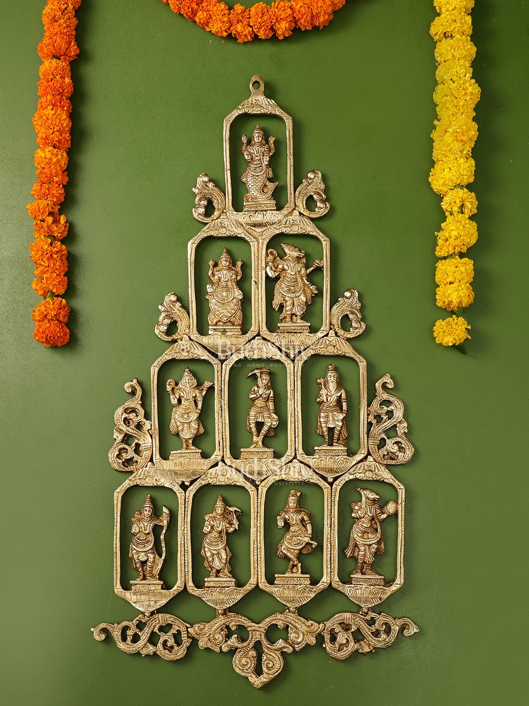 Brass Dashavatar Wall hanging