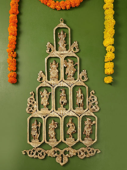 Brass Dashavatar Wall hanging