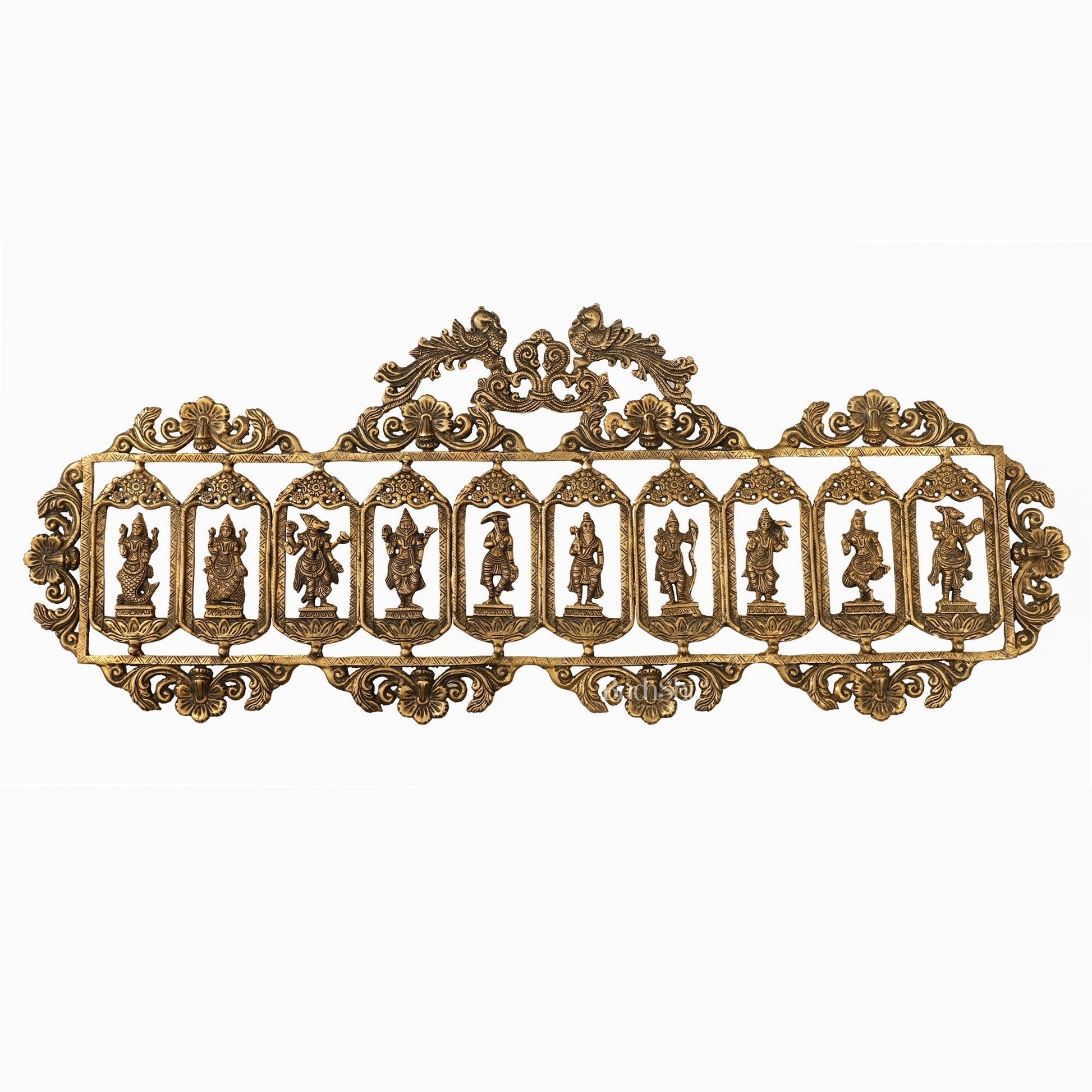 Brass Dashavatar Wall hanging