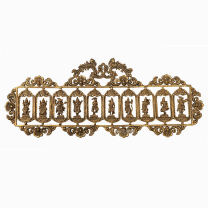 Brass Dashavatar Wall hanging