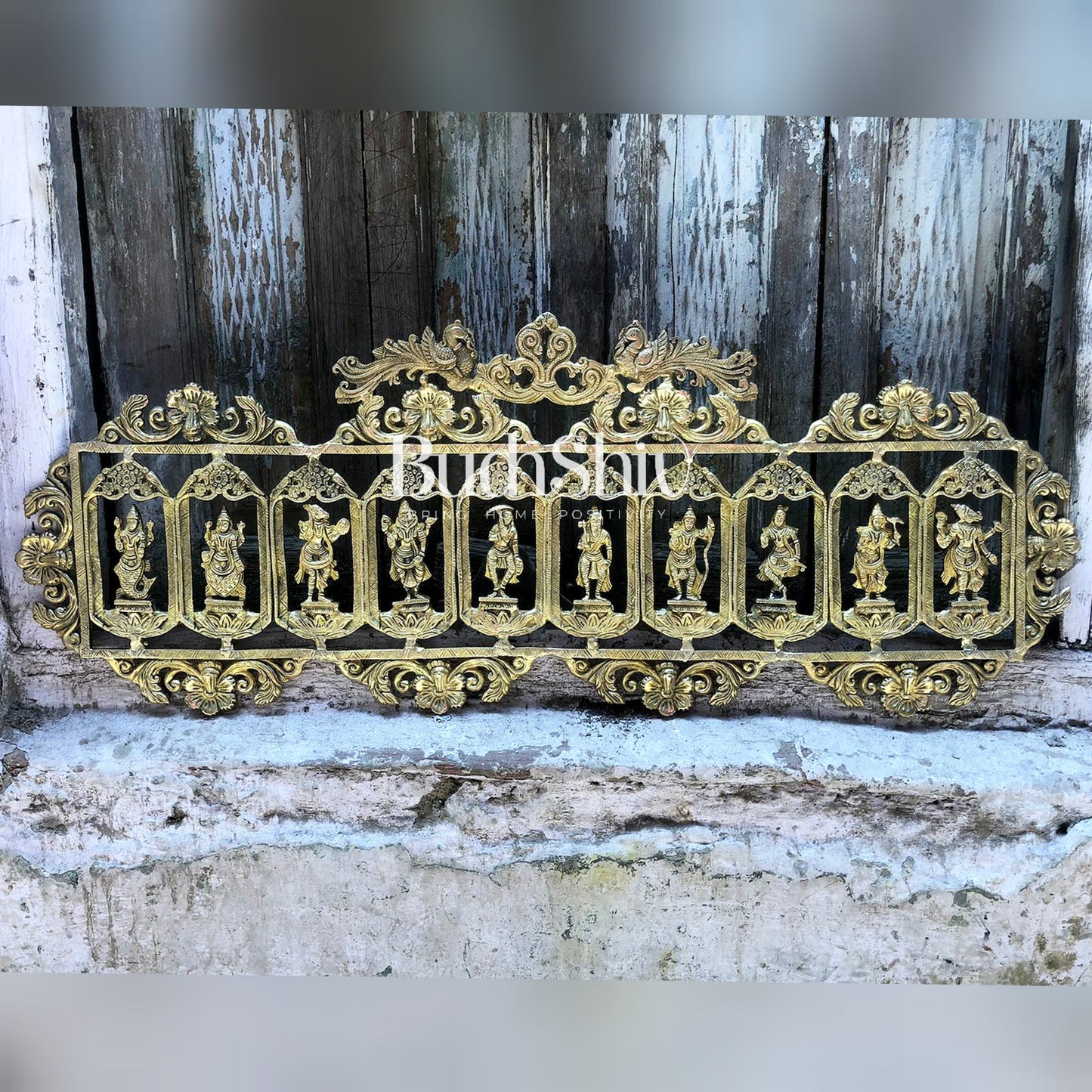 Brass Dashavatar Wall hanging