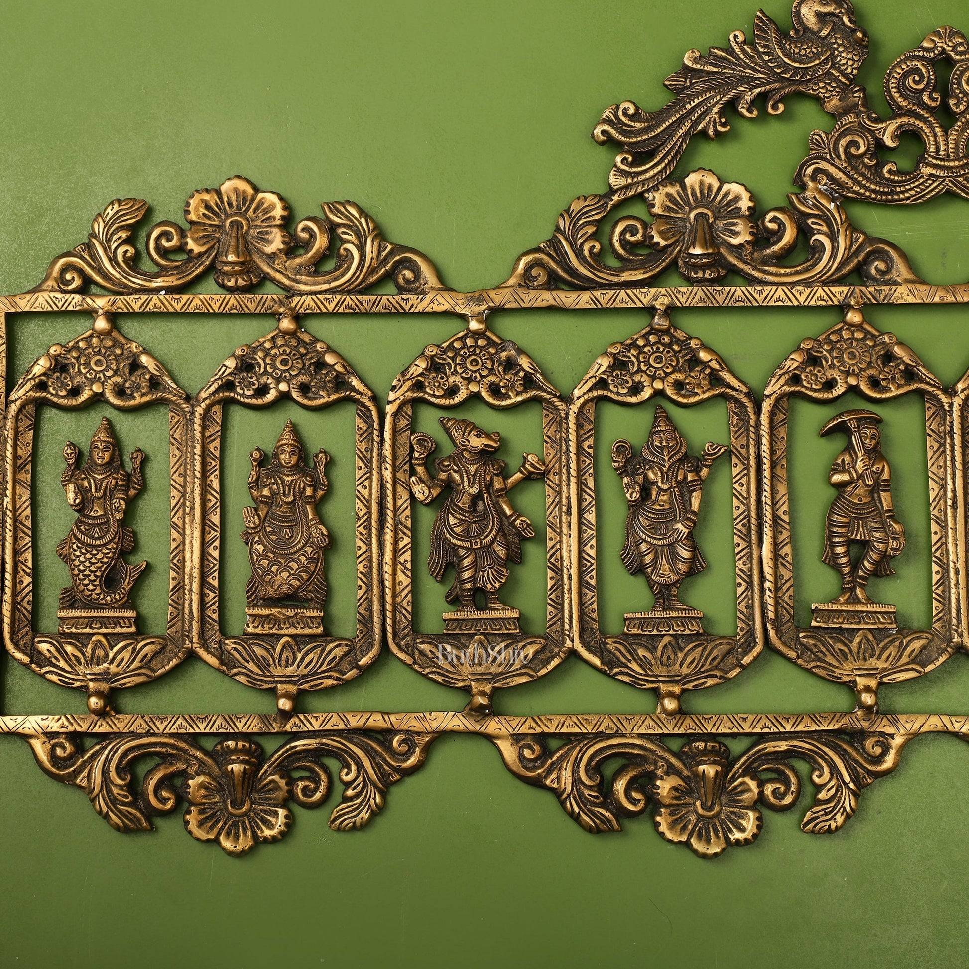 Brass Dashavatar Wall hanging