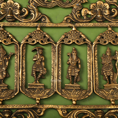 Brass Dashavatar Wall hanging