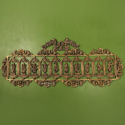 Brass Dashavatar Wall hanging
