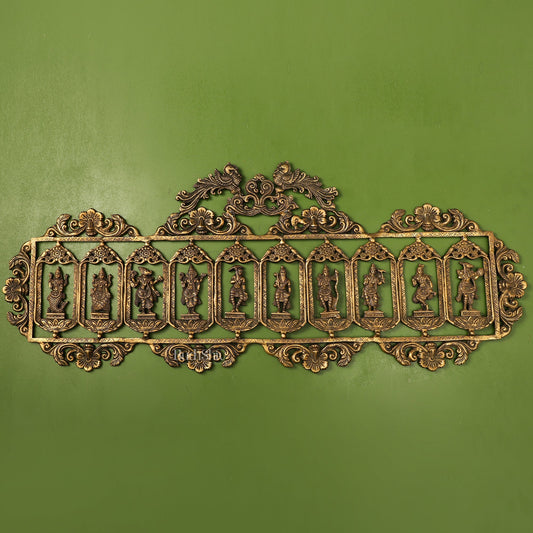Brass Dashavatar Wall hanging