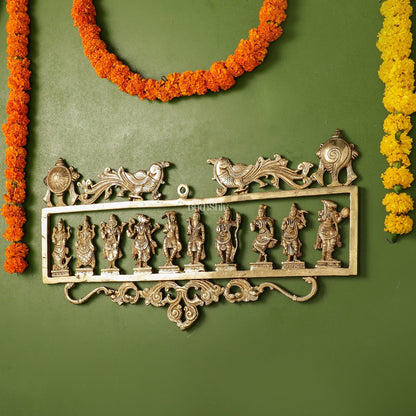 Brass Dashavatar Wall hanging