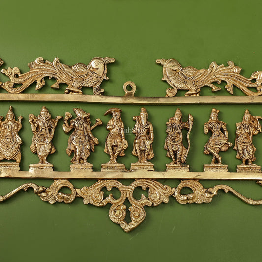 Brass Dashavatar Wall hanging