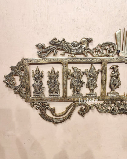 Brass Dashavatar Wall hanging