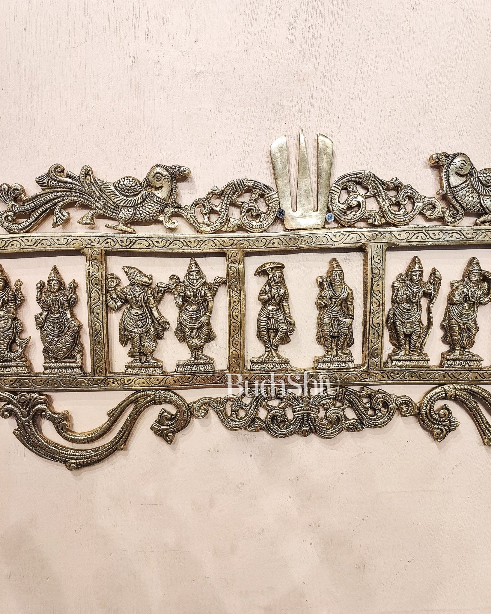 Brass Dashavatar Wall hanging
