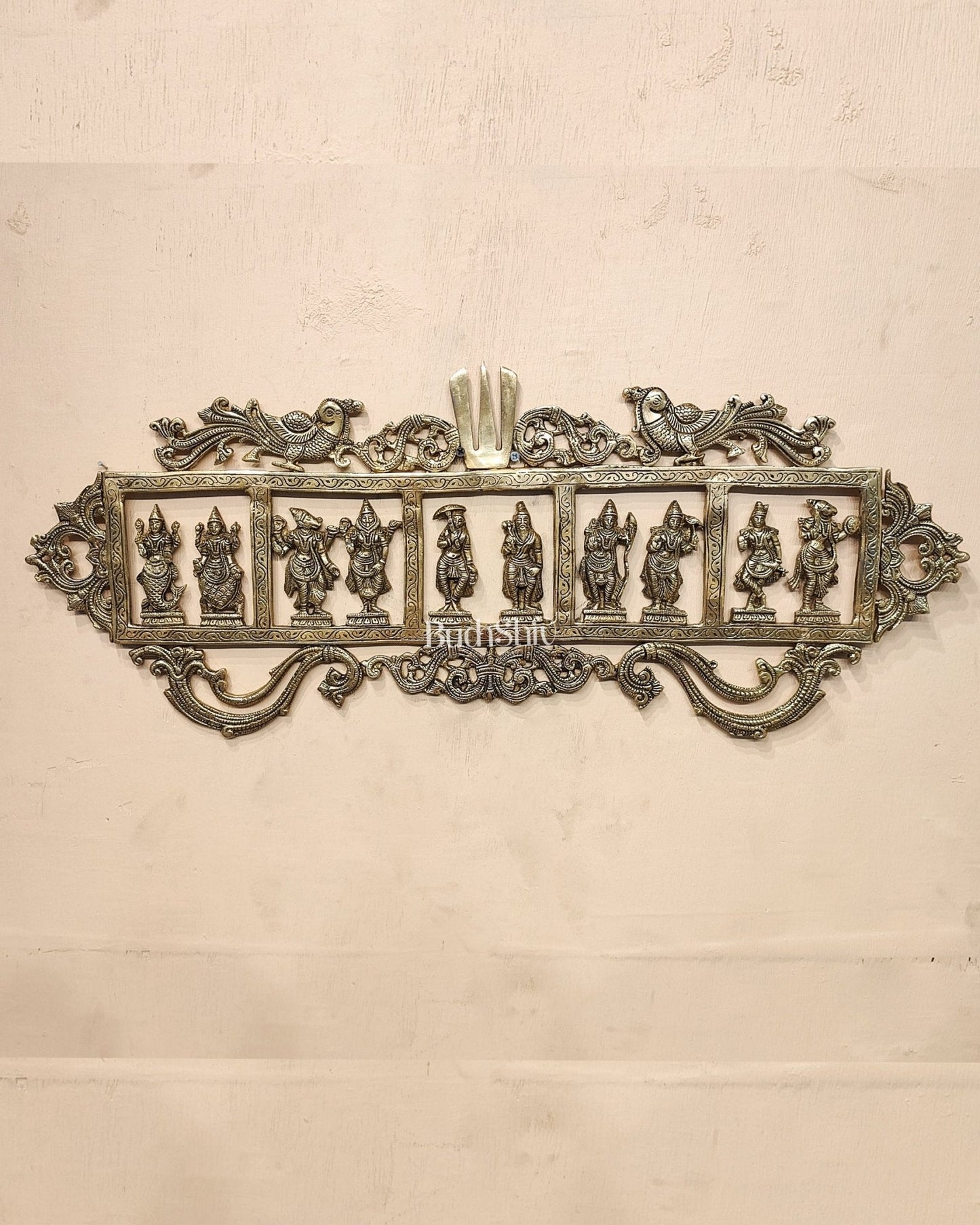 Brass Dashavatar Wall hanging