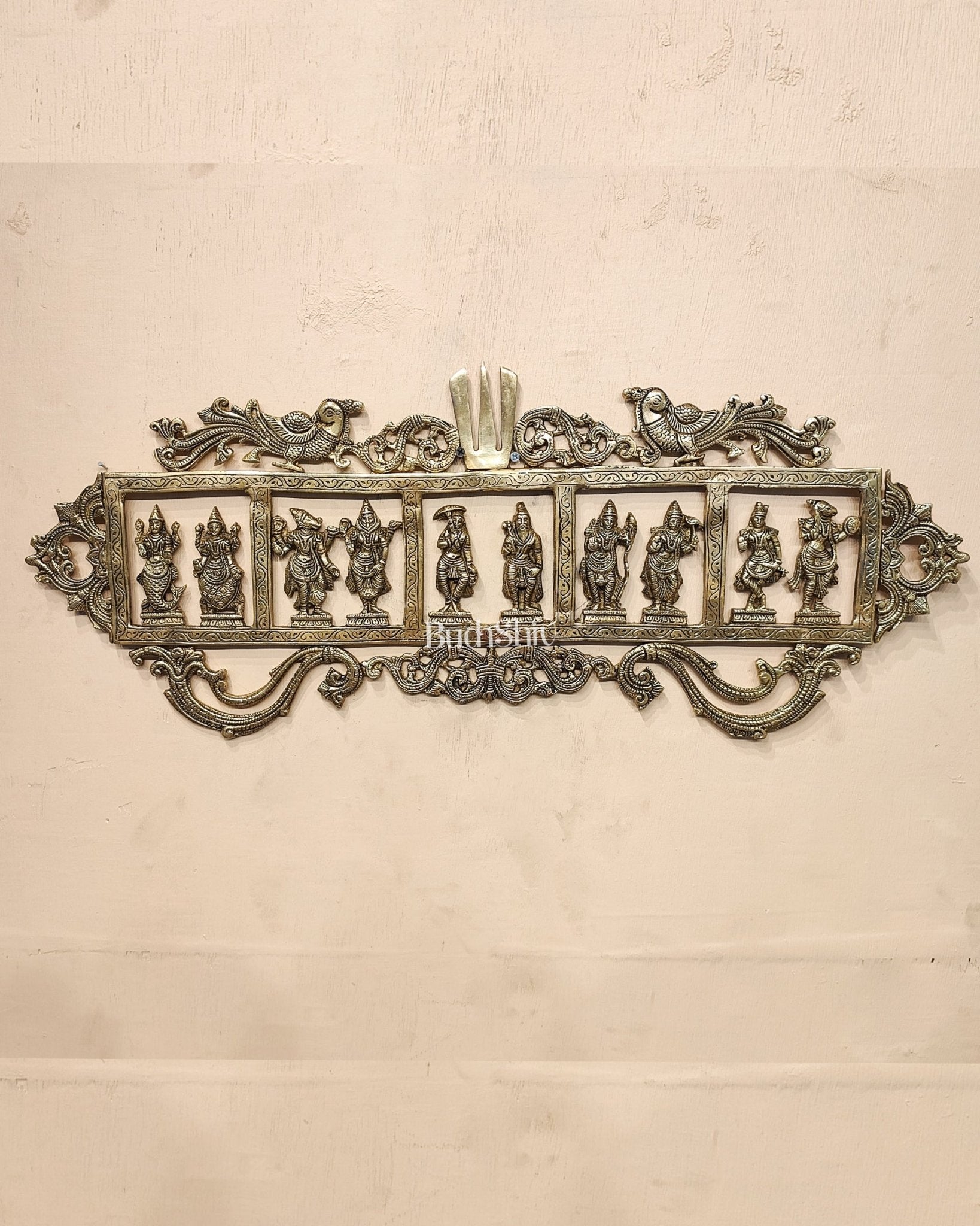 Brass Dashavatar Wall hanging