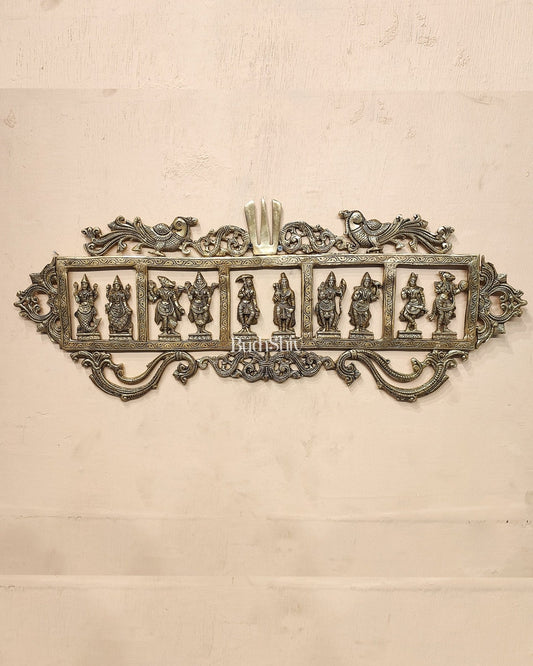 Brass Dashavatar Wall hanging