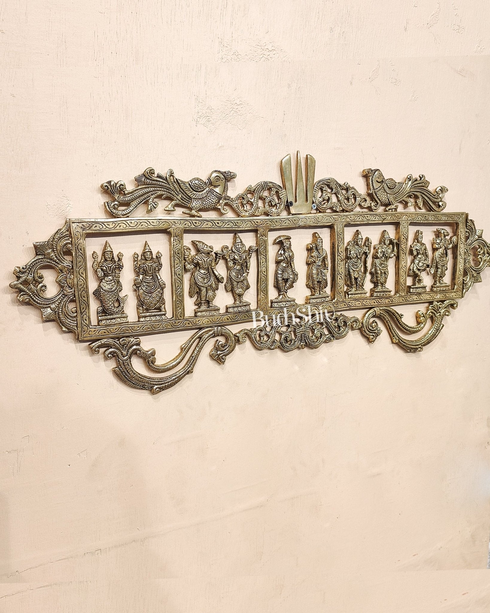Brass Dashavatar Wall hanging