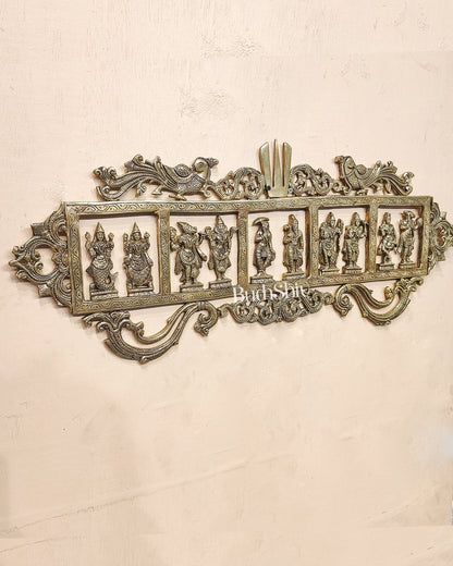 Brass Dashavatar Wall hanging