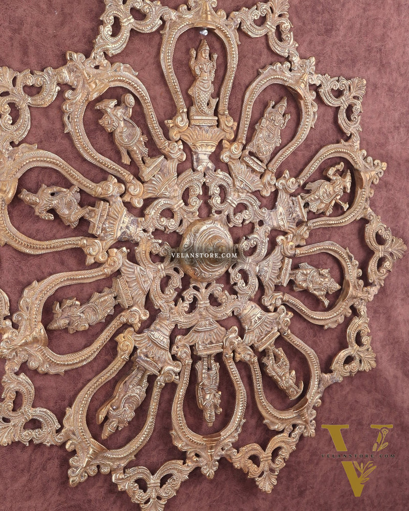 Brass dashavataram Wall hanging 25"