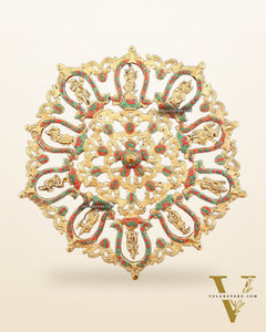 Brass dashavataram Wall hanging 25" with meenakari