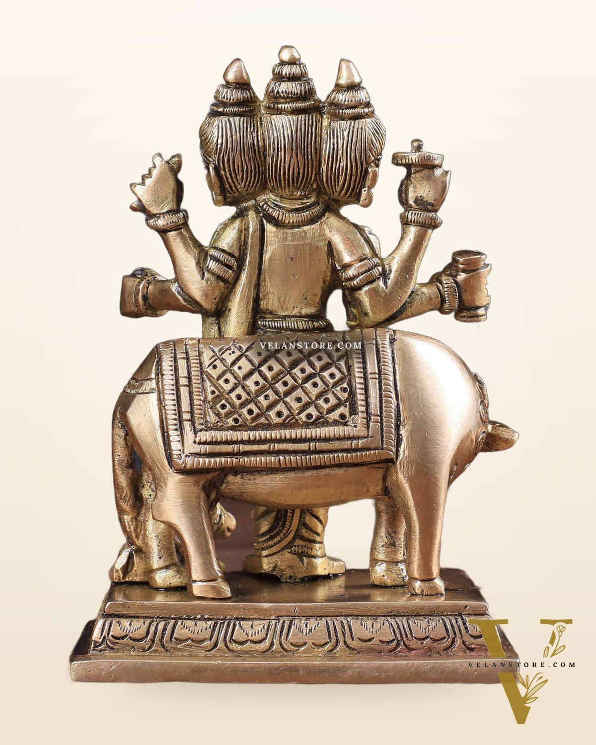 Brass Dattatreya with Dog Idol
