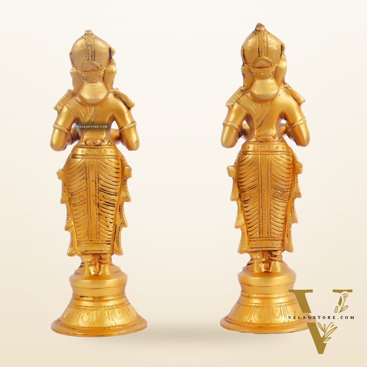 Brass Deep lakshmi/ Brass Deep Lady/ Brass Pavaai vilakku 9"