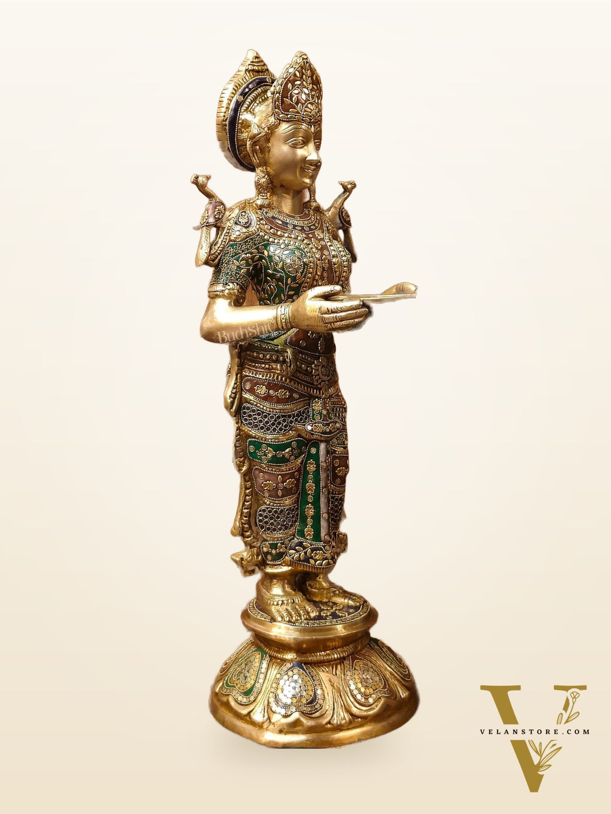 Brass Deep Lakshmi Pavaai Vilakku 30"