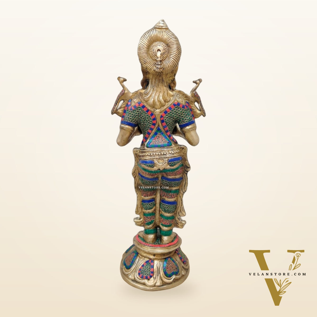 Brass Deep Lakshmi Pavaai Vilakku 30"