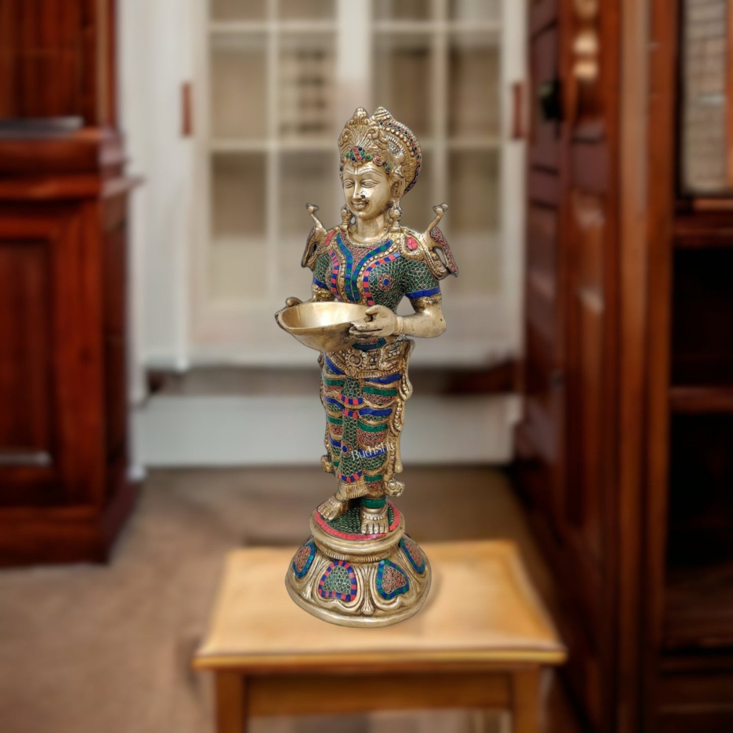 Brass Deep Lakshmi Pavaai Vilakku 30"