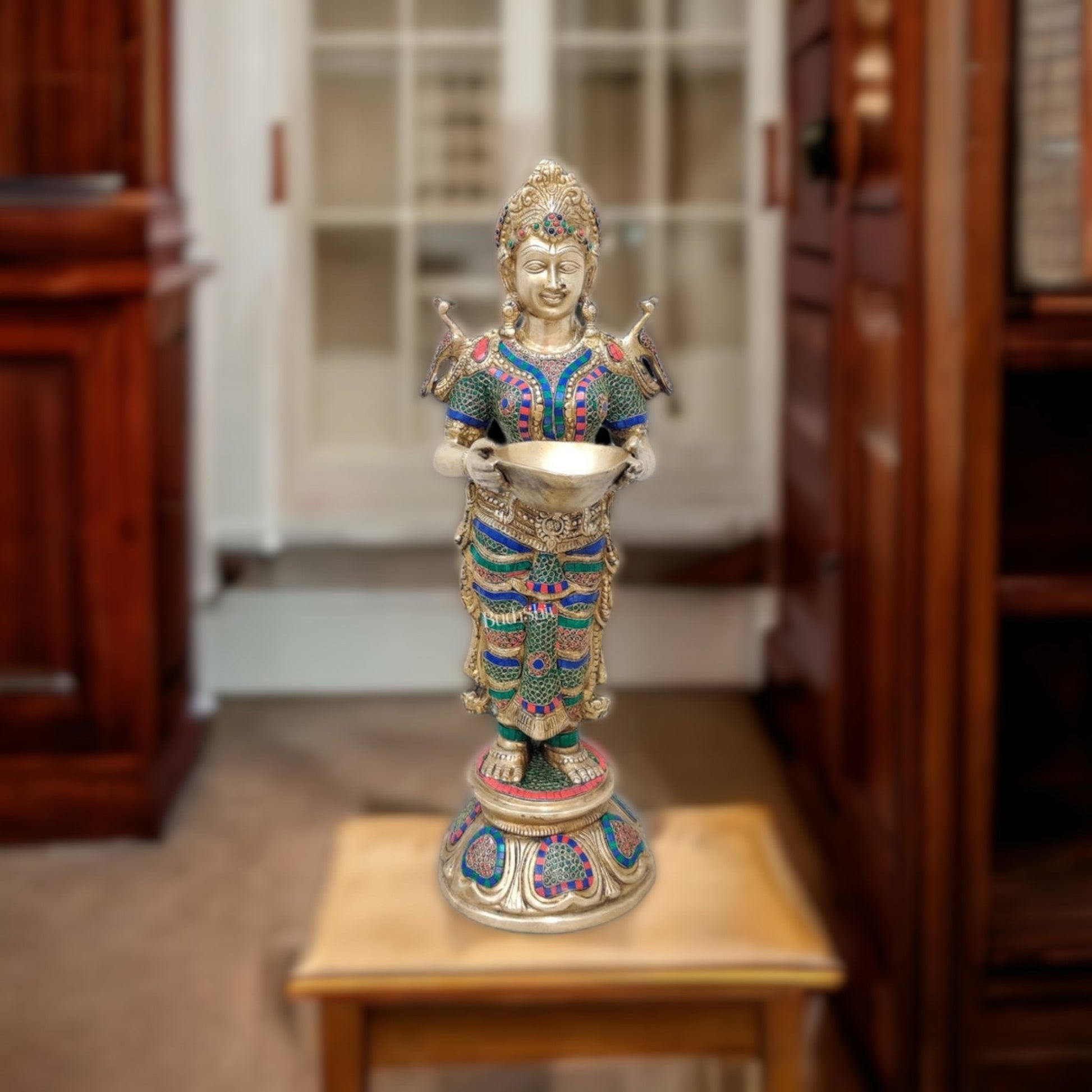 Brass Deep Lakshmi Pavaai Vilakku 30"