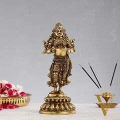 Brass Deep Lakshmi Pavaai Vilakku - 9 inch