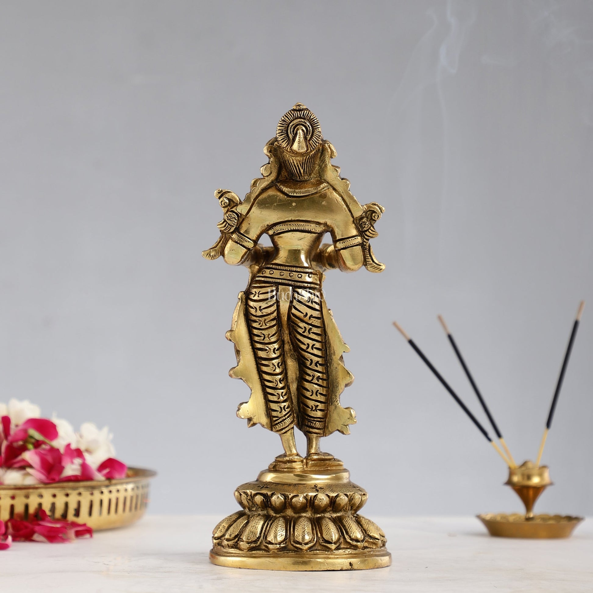 Brass Deep Lakshmi Pavaai Vilakku - 9 inch
