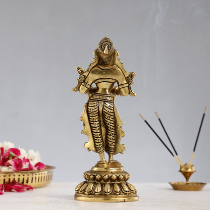 Brass Deep Lakshmi Pavaai Vilakku - 9 inch