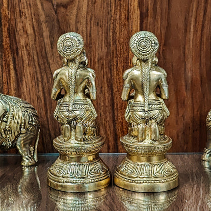 Brass Deep Lakshmi pavaai Vilakku 9"