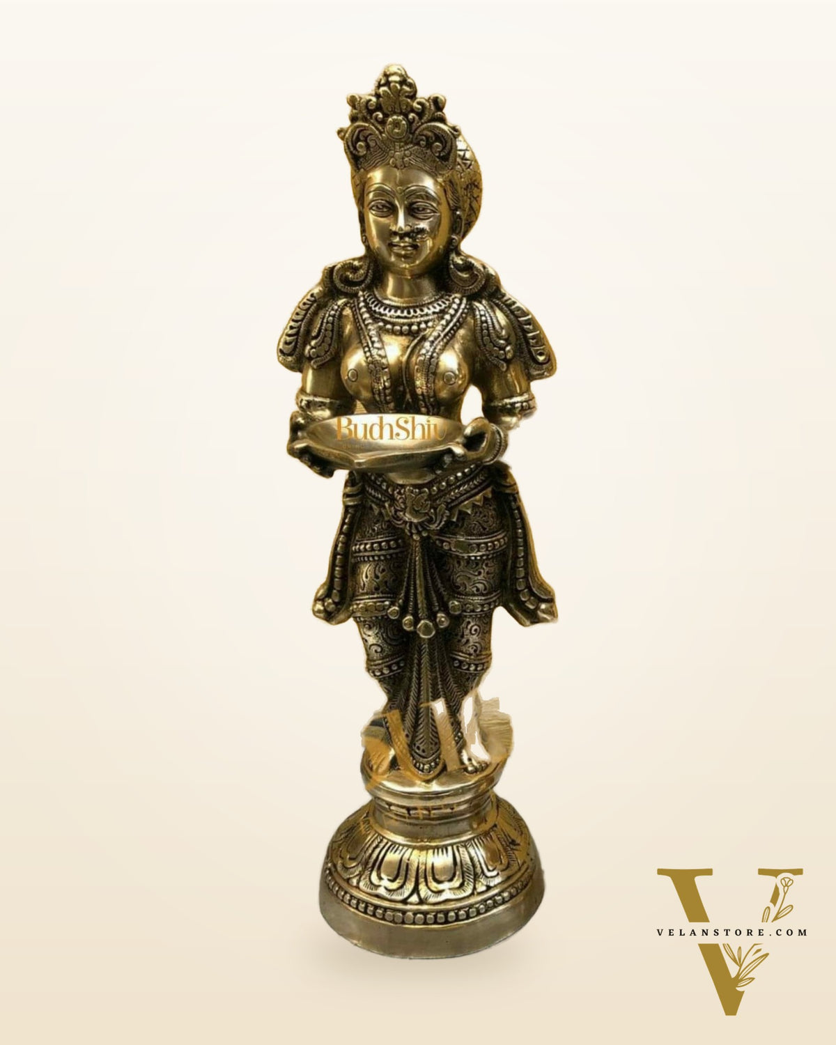 Brass Deep Lakshmi Pavaai Villaku (2 feet/23 inches)
