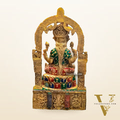 Brass Devi Lakshmi Goddess Padmavati Amman | Divine Hindu Goddess Statue 20"