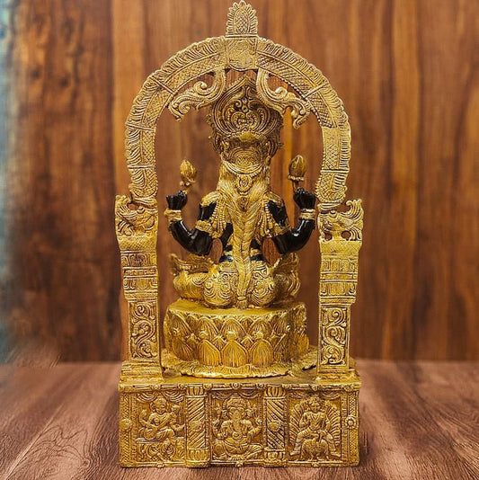 Brass Devi Lakshmi Goddess Padmavati Amman | Divine Hindu Goddess Statue 20"
