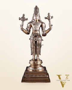 Brass Dhanvantari Sculpture - 20" Height