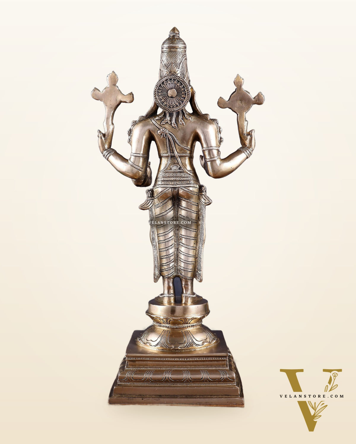 Brass Dhanvantari Sculpture - 20" Height