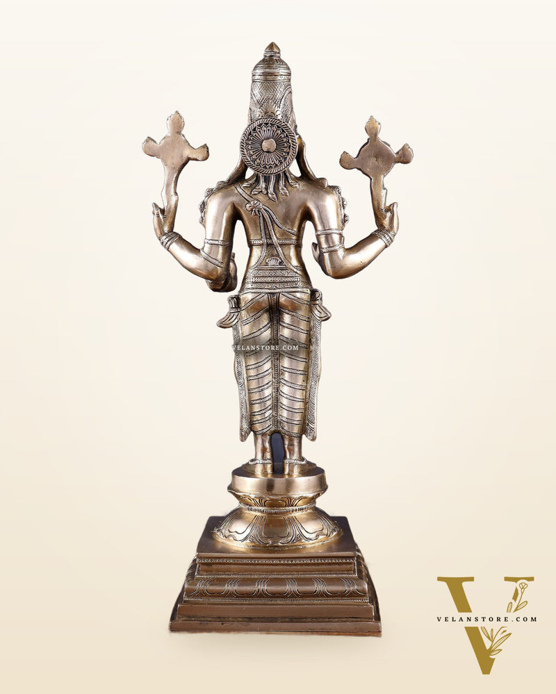 Brass Dhanvantari Sculpture - 20" Height
