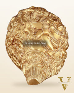 Brass Durga Darbar Shankh  – 4.5"x9.5"x4.5", 2 kg