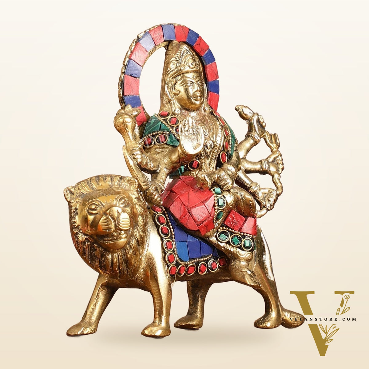 Brass durga mata idol 6 inch